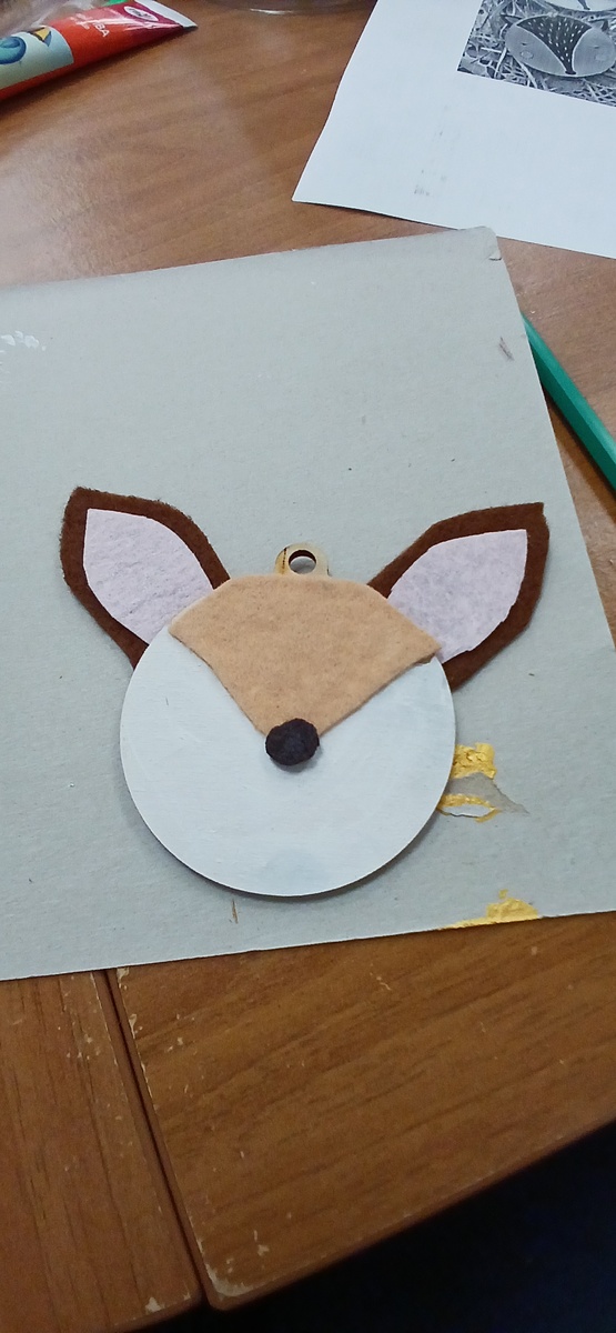 Мой олень в процессе. Фото автора