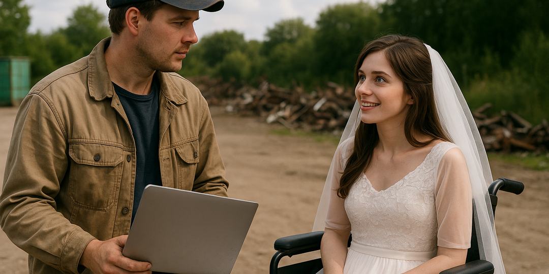 Он искал металлолом, а нашел невесту в коляске