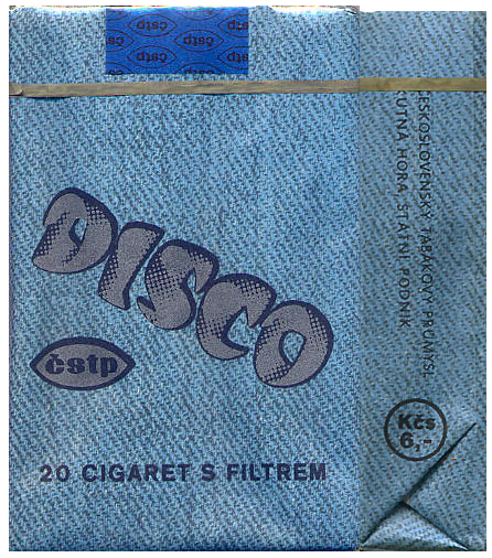 Чехословакия, 1980-е годы. 20 штук с фильтром в мягкой упаковке. Цена (была) 6 крон. Производитель: CSTP Kutná Hora. Владелец торговой марки: CSTP Praha.