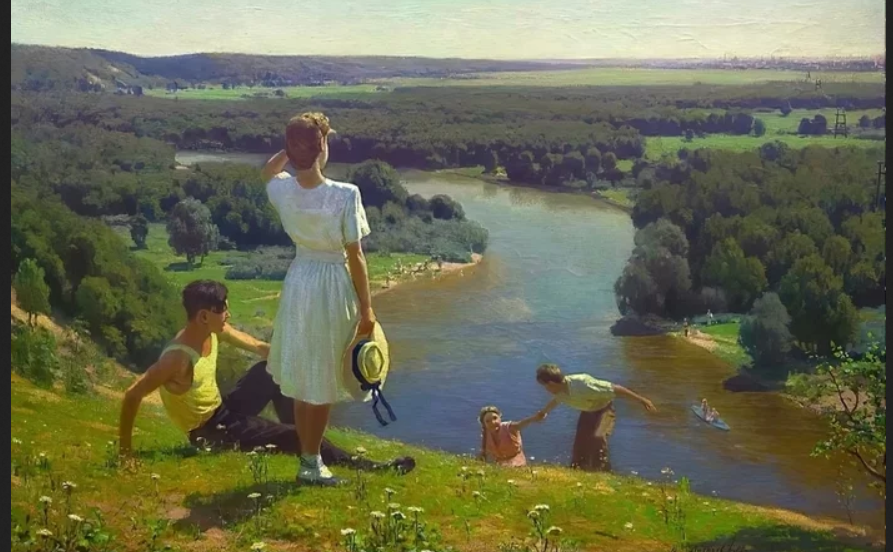 Михал Лихачев. "На родных просторах", 1951.