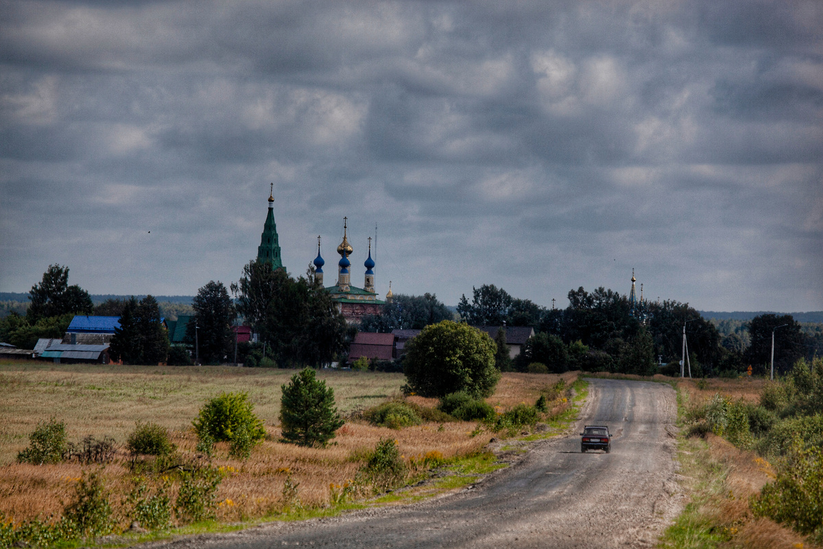 Горицы, храмовый комплекс Рождественской и Вознесенской церквей.