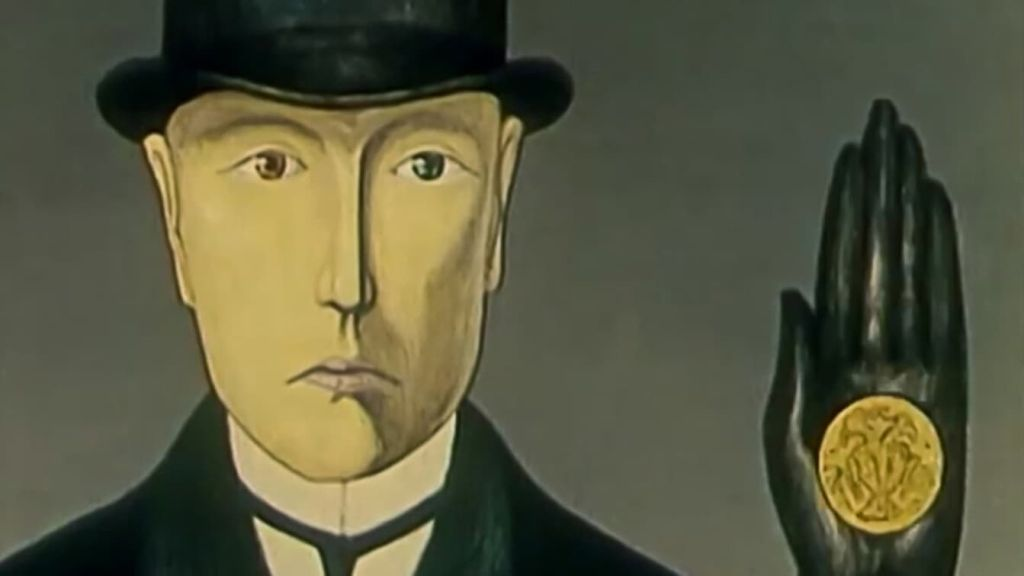 Кадр из м/ф «Стеклянная гармоника» (1968). Режиссер — Андрей Хржановский