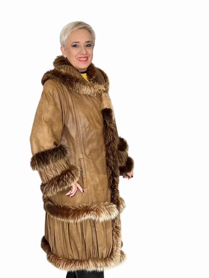 Переделка кожаного пальто в косуху. Ателье Ирины Берзиной.