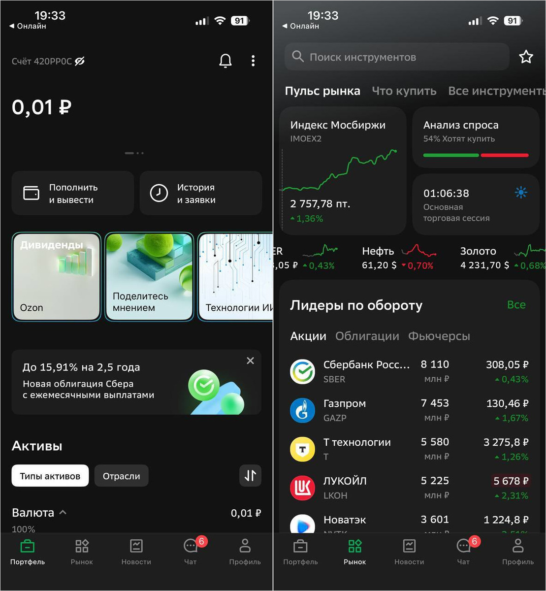    СберИнвестиции выглядят точно так же как и предыдущая версия