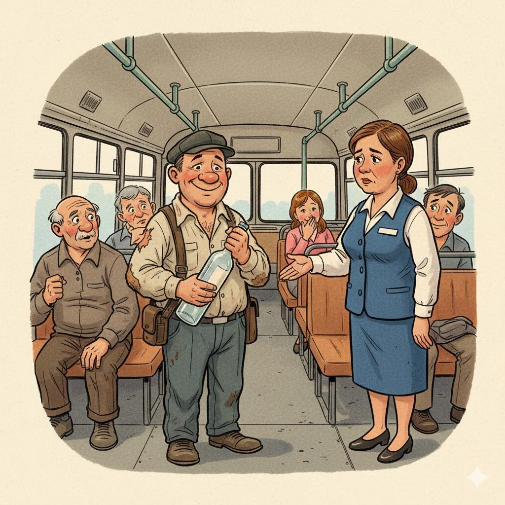 "На водку дали, а на дорогу...", иллюстрация созда сетью Джемини