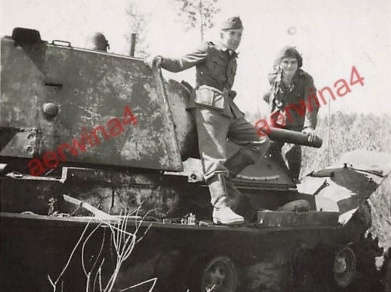 Танк КВ-1 производства ЛКЗ выпуска августа 1941 года из 122-й танковой бригады имени Наркомсредмаша