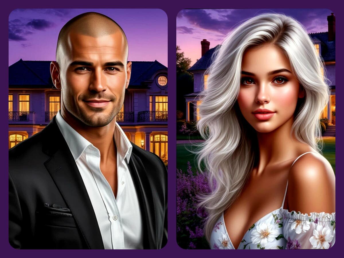 Александр Сиротин и Лия из романа «Время Чёрной луны» Татьяны Корсаковой (арты).