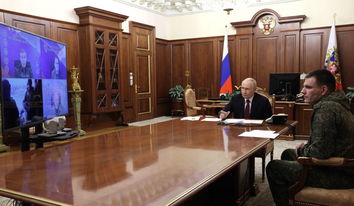     Совещание о ситуации в зоне СВО. Источник: kremlin.ru Автор фото: Пресс-служба Президента РФ.