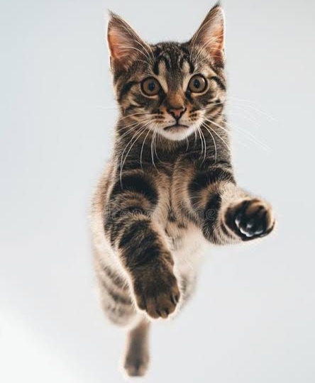 Кошачья математика: как кошки вычисляют расстояние, скорость и точку прыжка