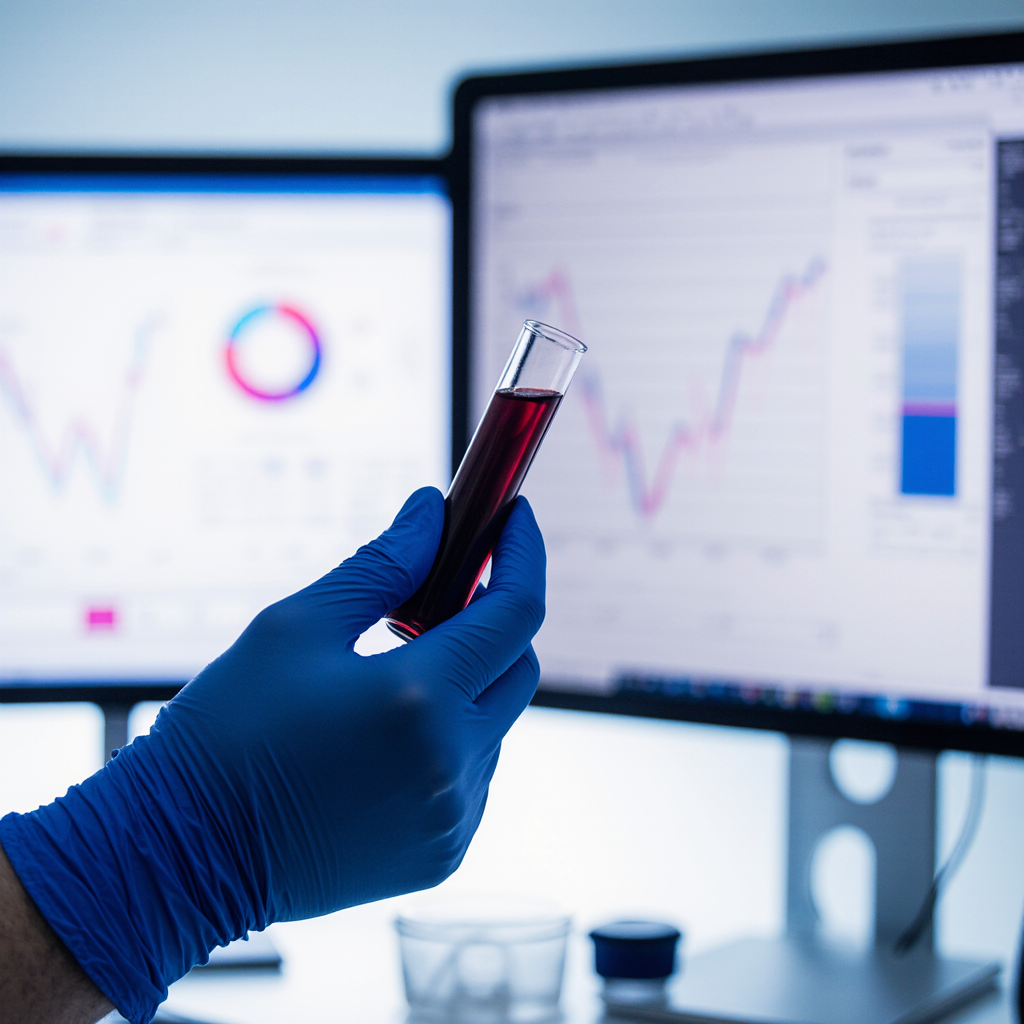 Иллюстрация-символ. Изображение сгенерировано нейросетью Креа для передачи контраста между древним биоматериалом и технологиями XXI века.