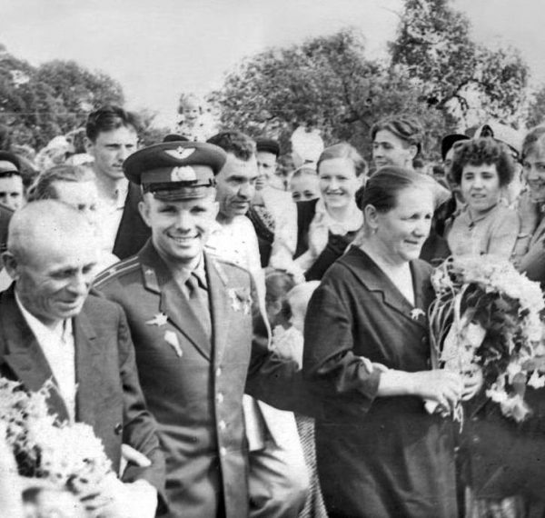 Юрий Гагарин в Гжатске