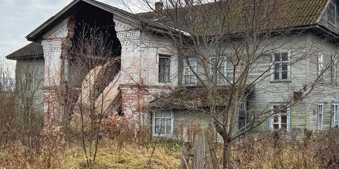 Разрушенный дом, где жил Максим Горький и автор Толкового словаря Ожегов
