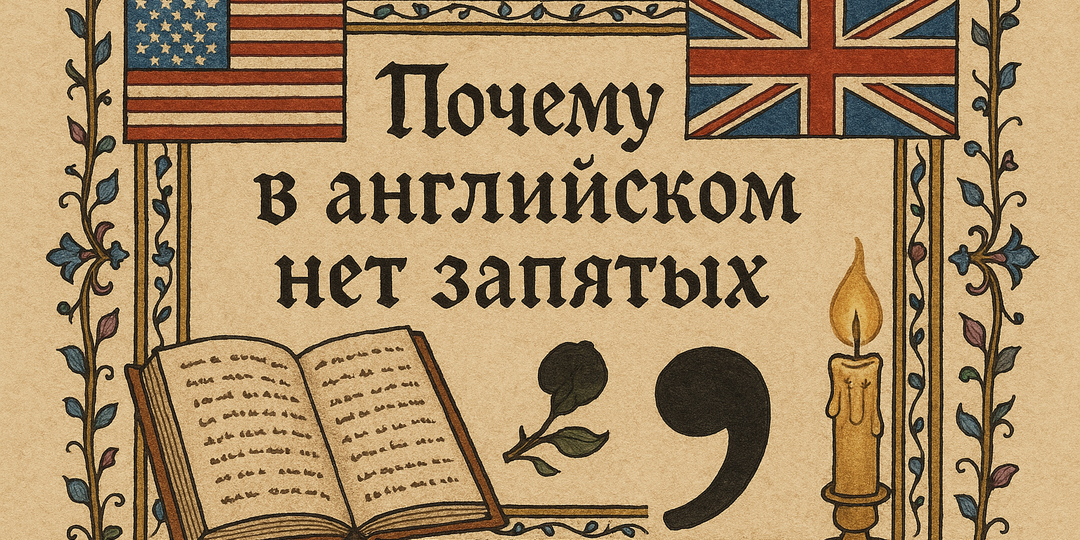 Почему в английском языке нет запятых?