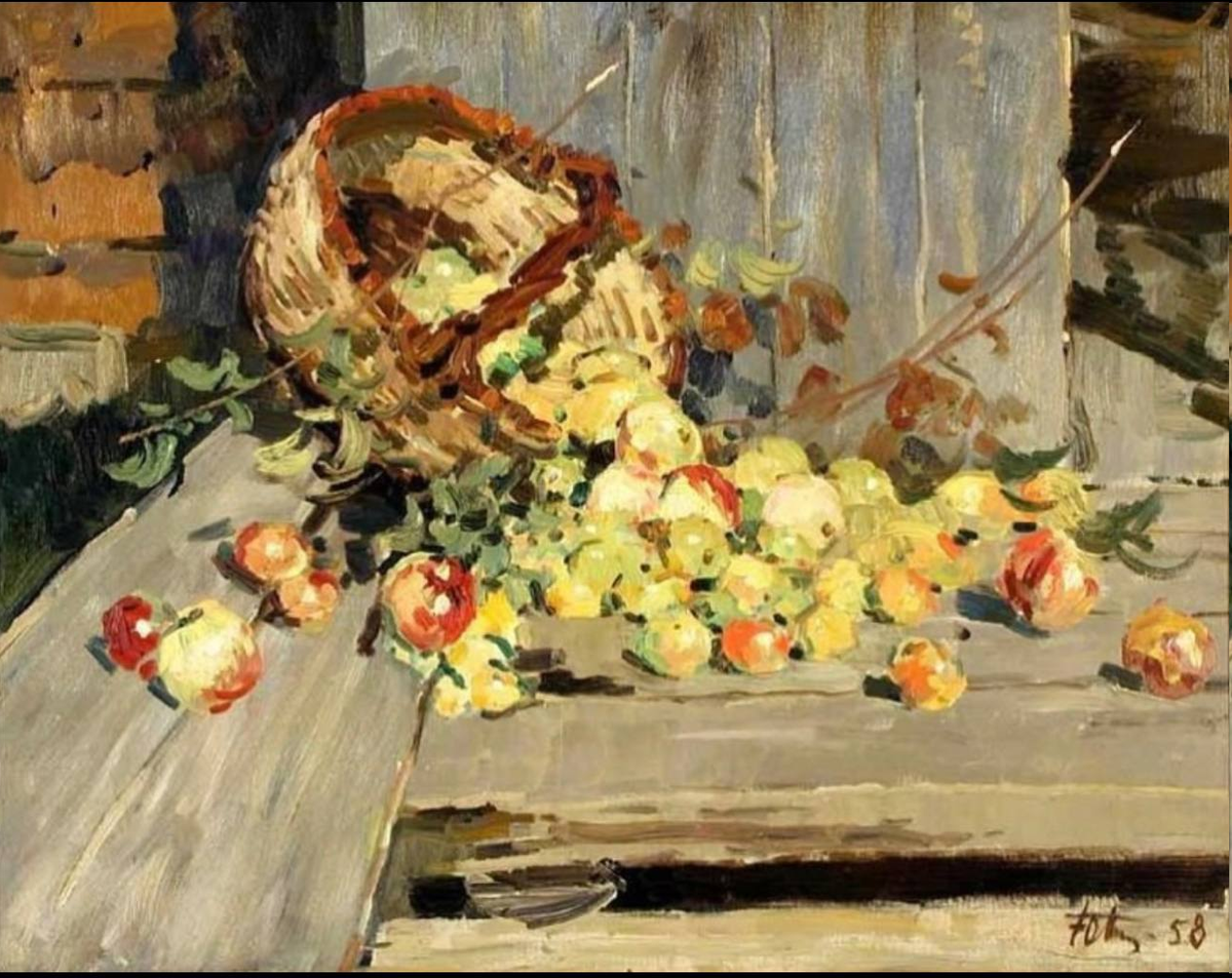 Юрий Подлясский. «На осеннем солнце». 1958