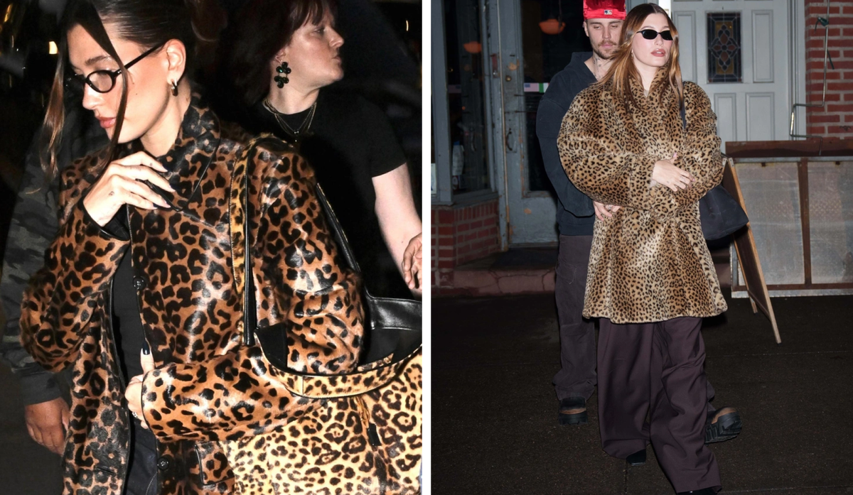 Хейли демонстрирует максимализм сезона: объём, принт и уверенность