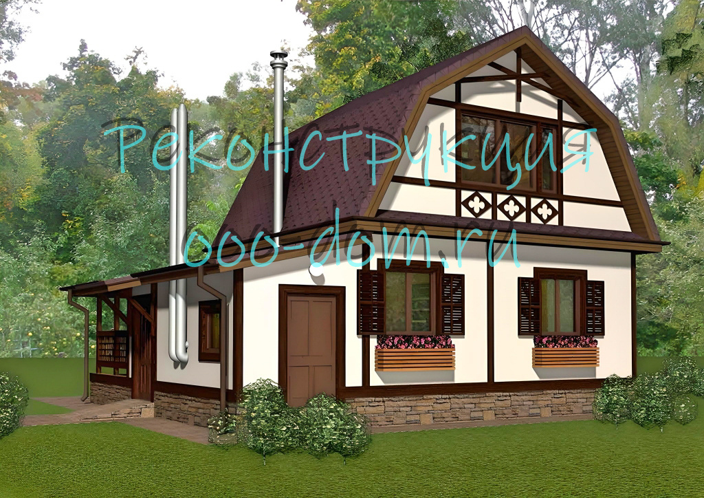 Эскизы пристройки террасы к дому