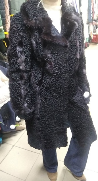 Шубка из каракуля с норкой, цена 5000