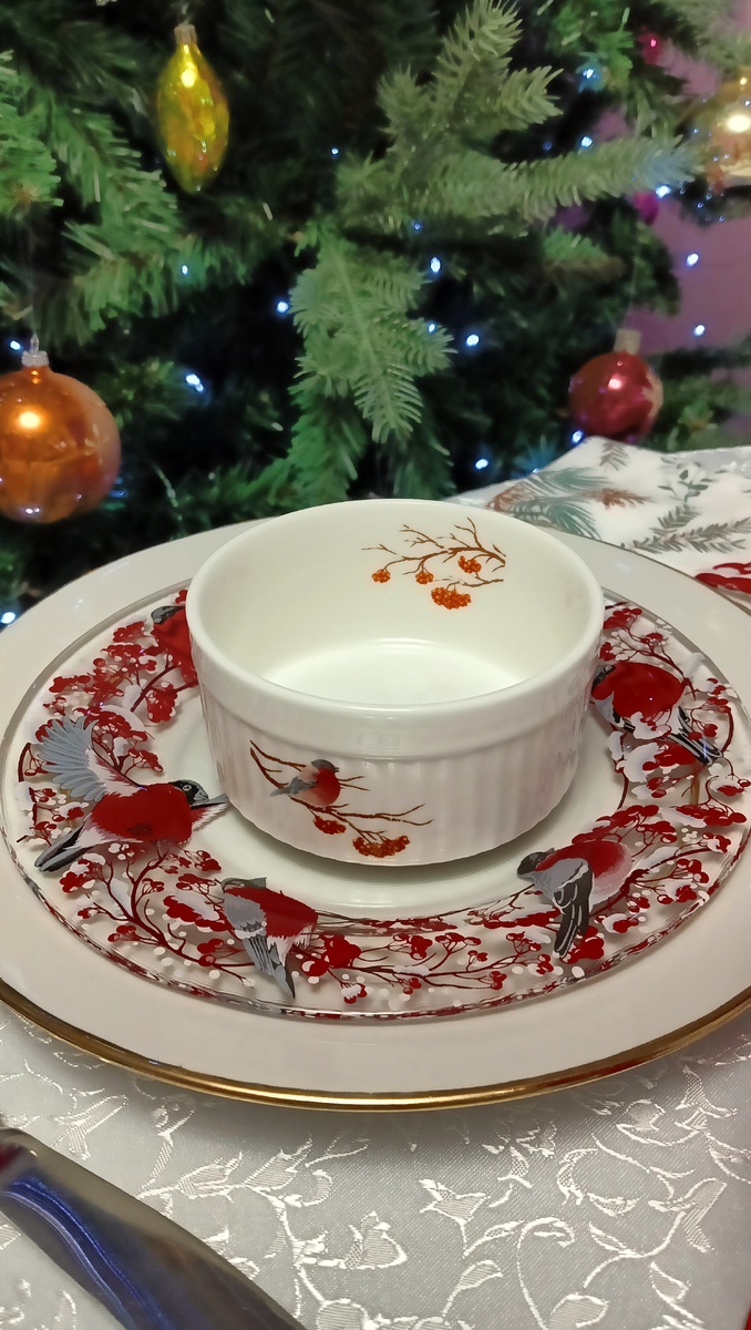 Зимняя посуда для хорошего настроения. Фото автора 