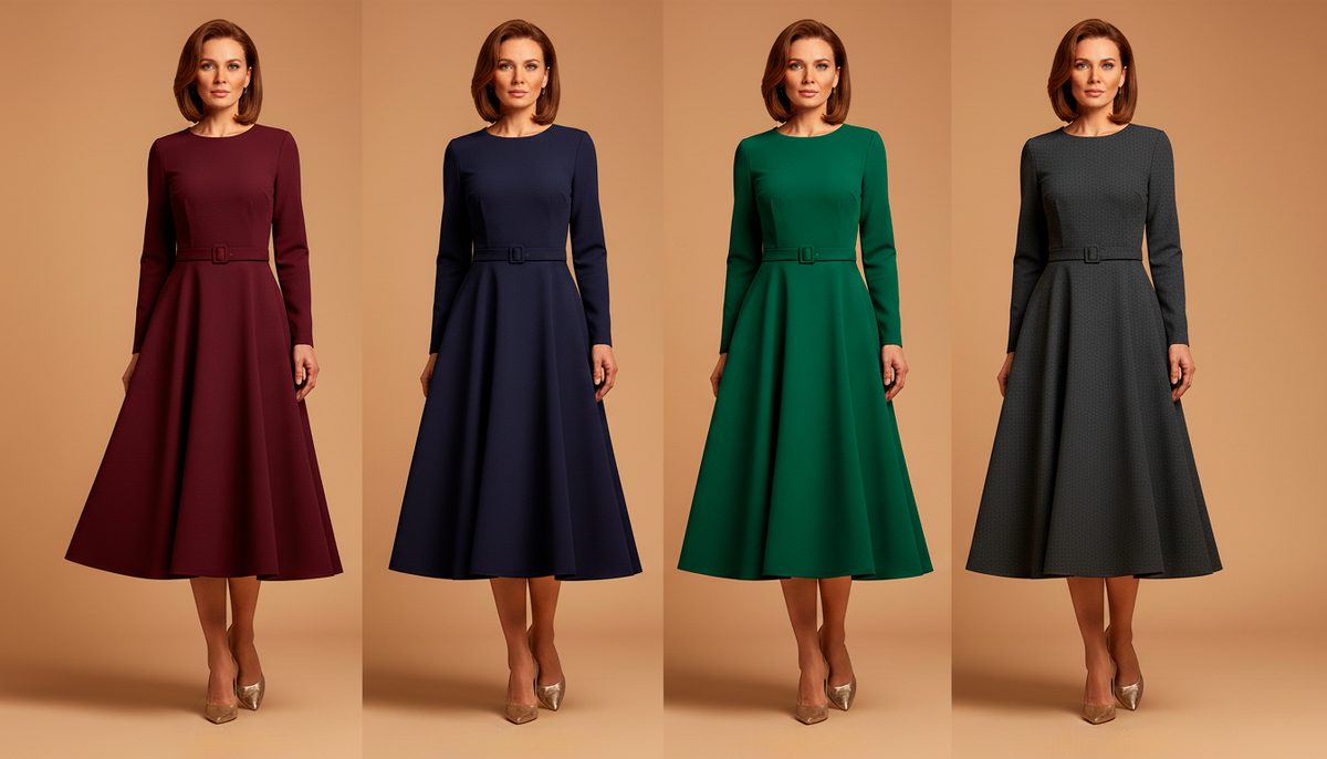 Видите разницу? Глубокий бордовый, тёмно-синий, изумруд, графит — все эти цвета делают вас моложе и интереснее. Выбирайте насыщенные цвета, а не блёклые.