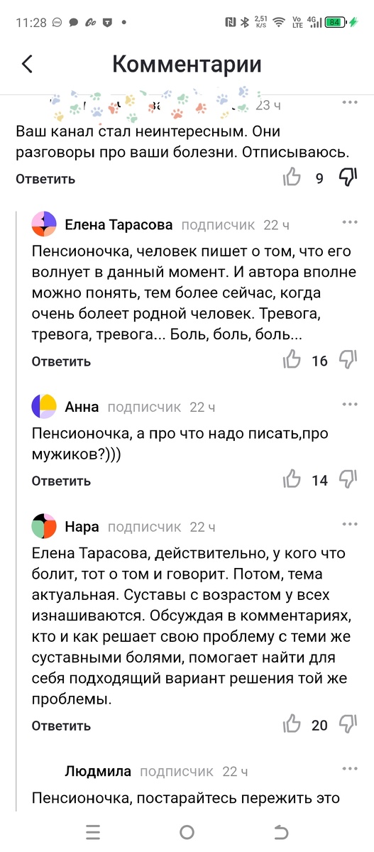 Скриншоты о том, что мой канал стал скучным, сообщение об отписке