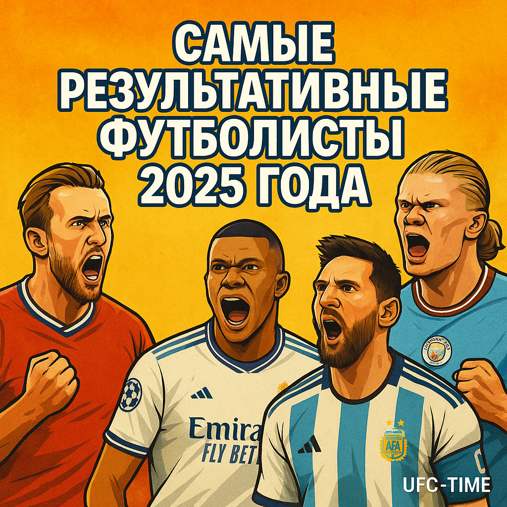 Самые результативные футболисты 2025 года по версии UFC-TIME