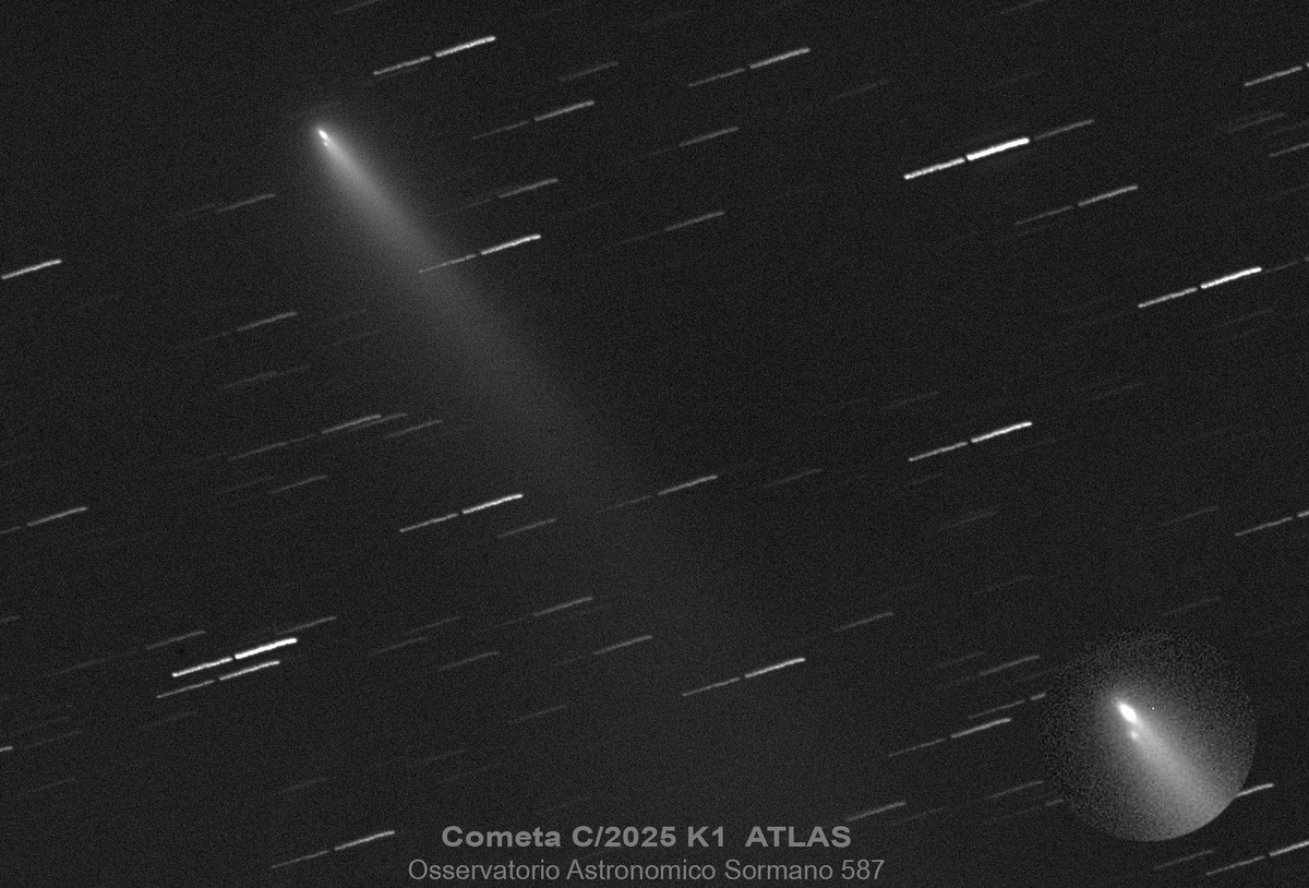Комета C/2025 K1 (ATLAS) 28 ноября 2025 года, изображение из открытых источников
