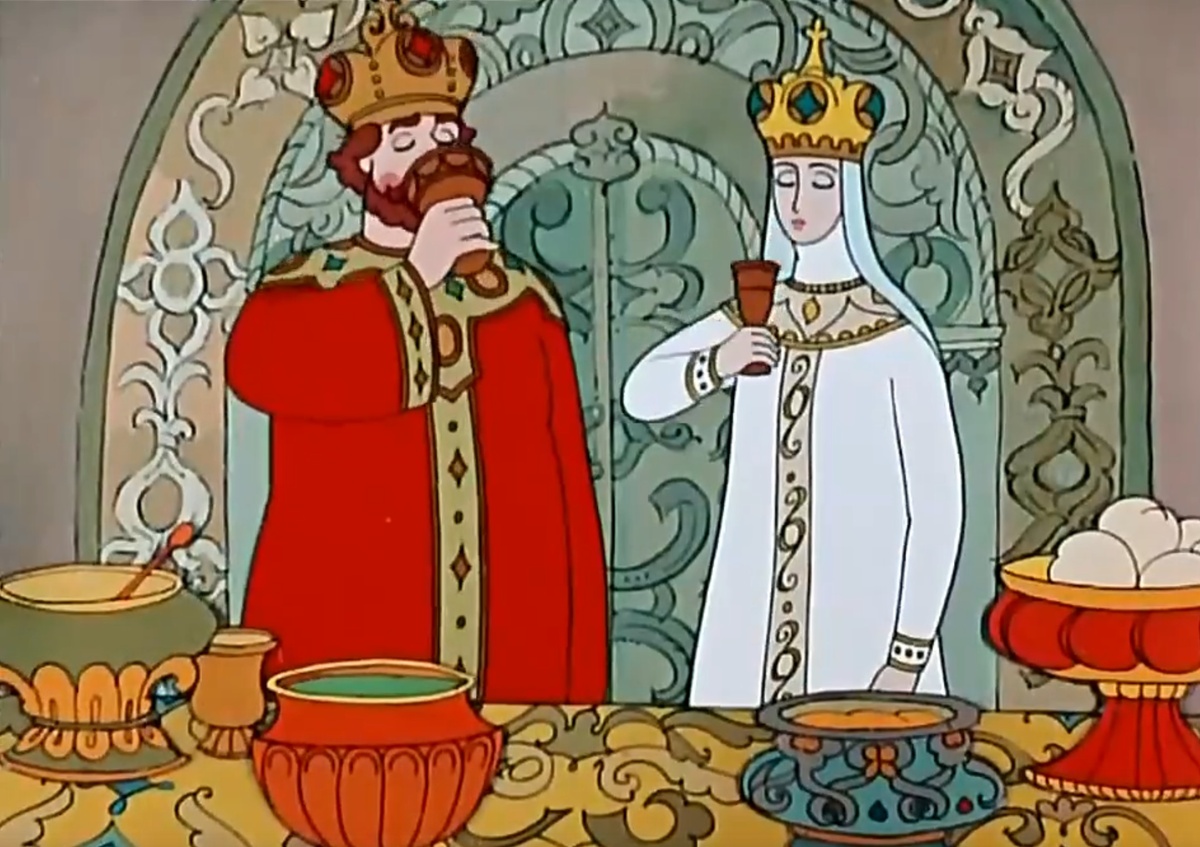 Кадр из мультфильма Сказка о царе Салтане 1984 год