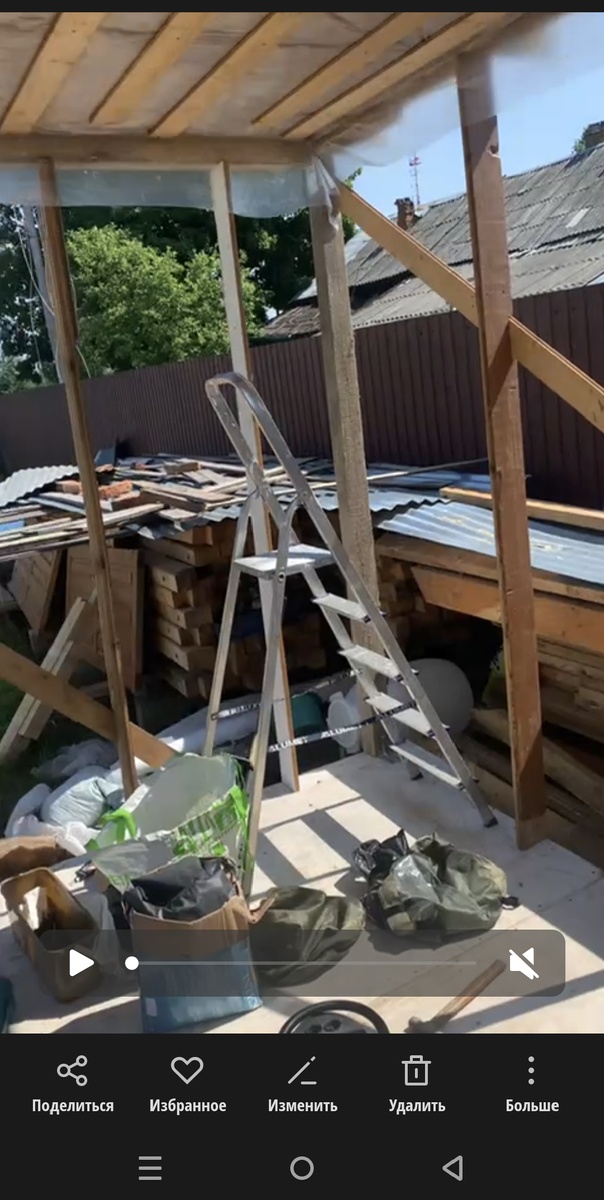 Каркас будущей бытовки