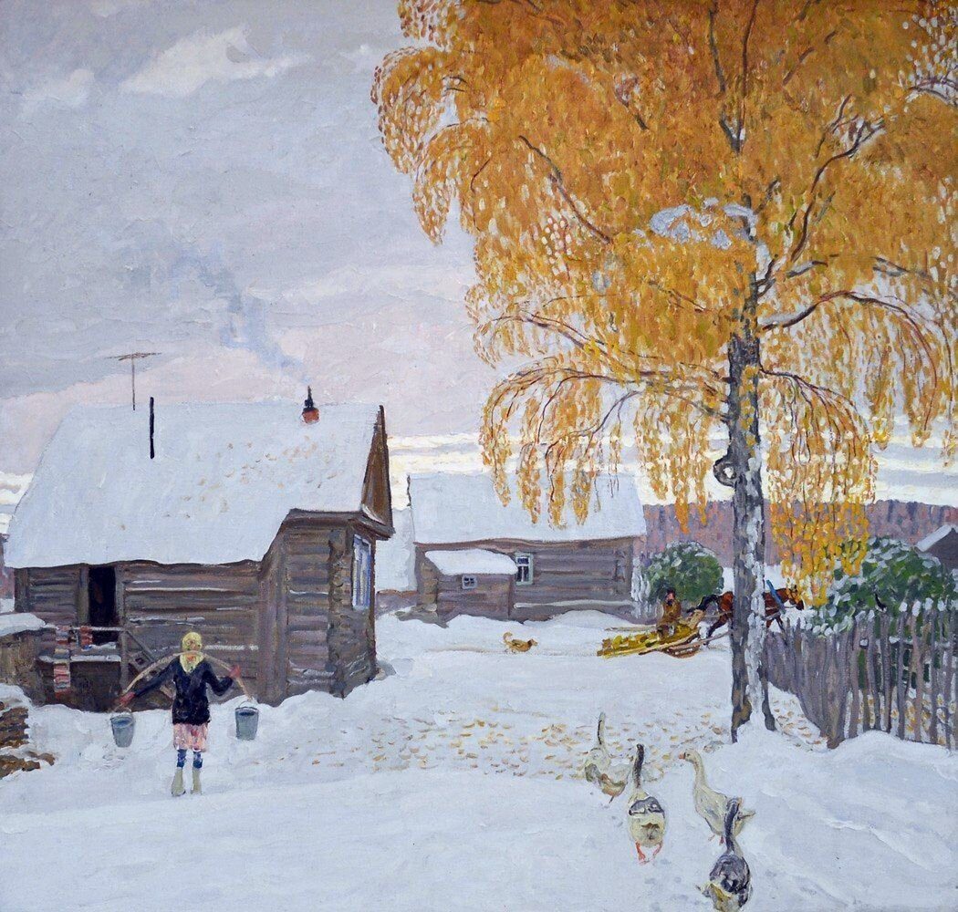 По первому снегу