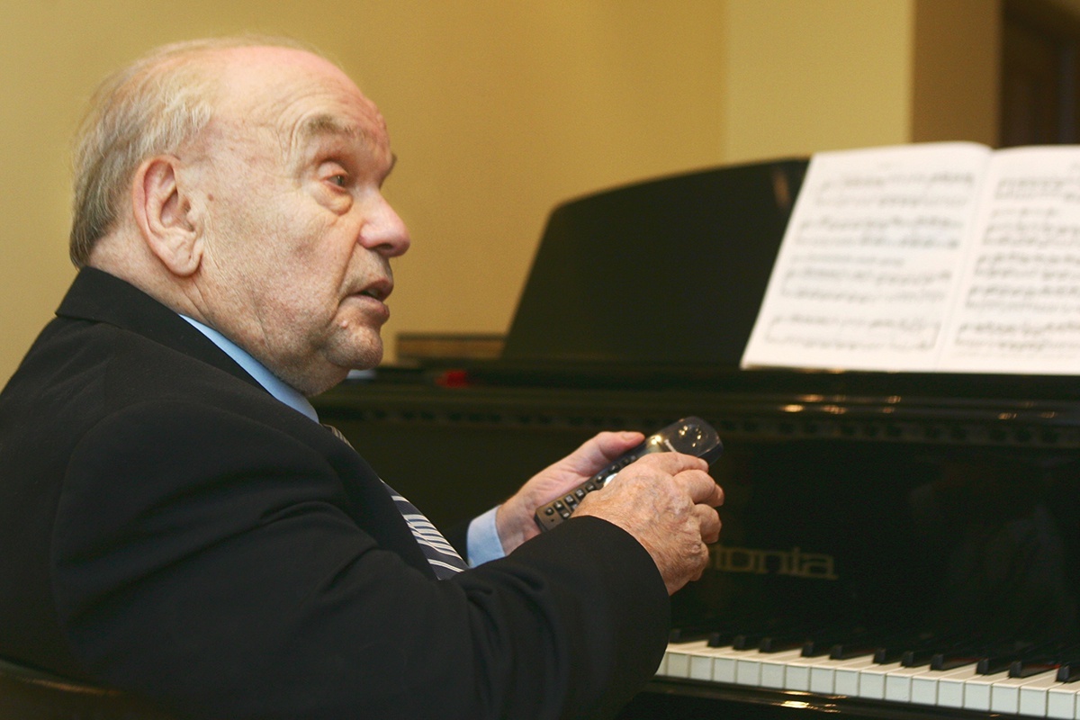    Владимир Шаинский в день 80-летия у себя дома. 2005 / Виталий Белоусов / ТАСС