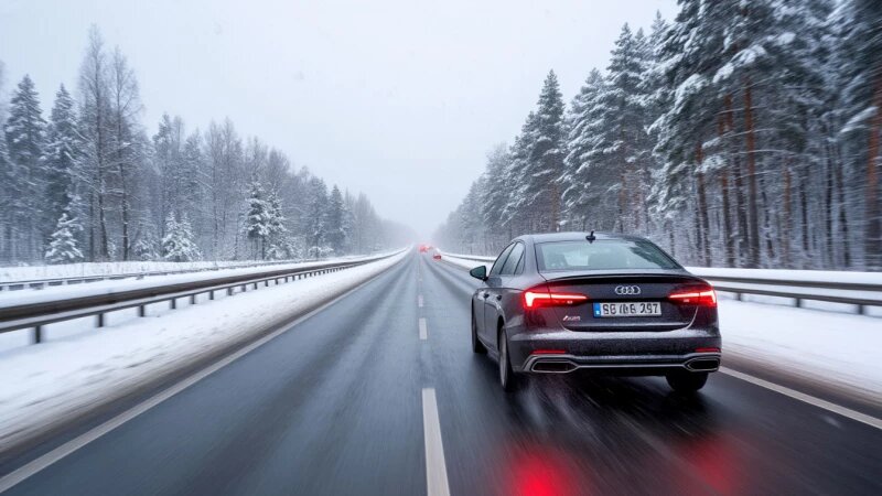     Поездка. Гололед. Трасса. Шедеврум
