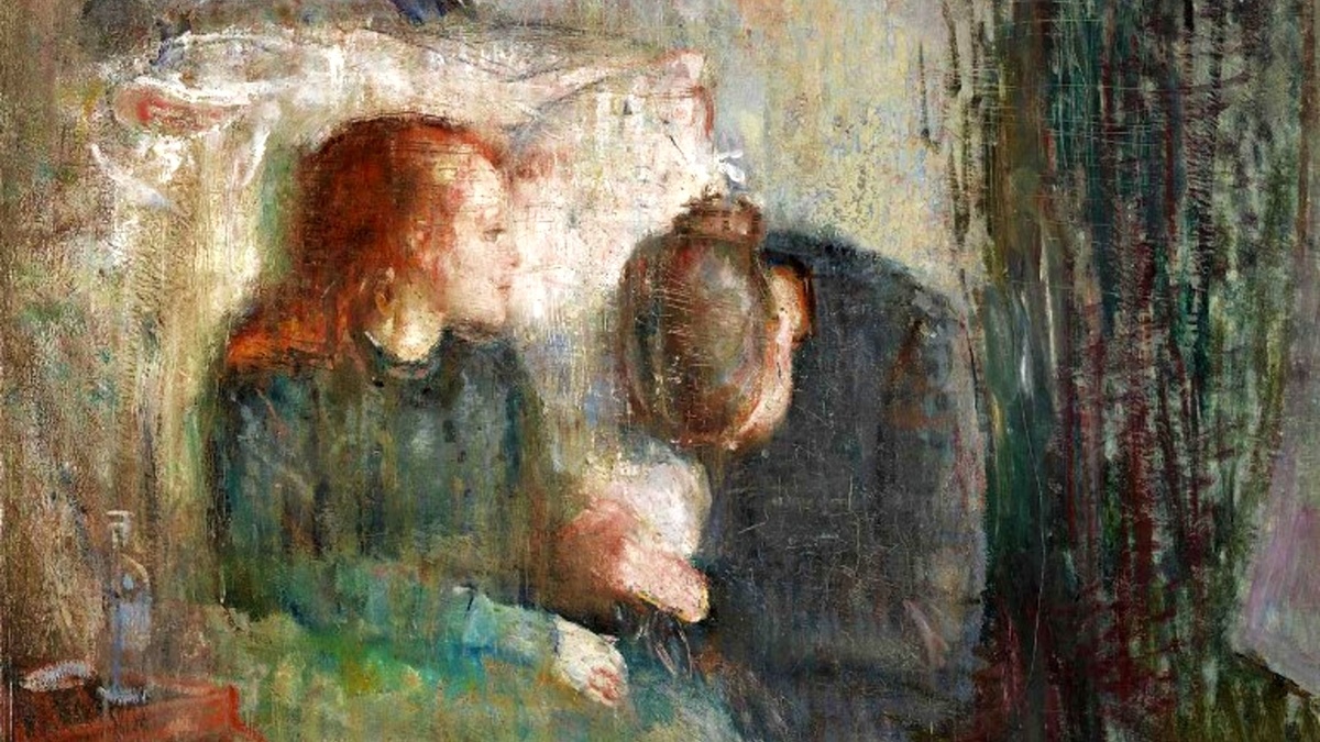 Эдвард Мунк, «Больная девочка», 1886, фрагмент