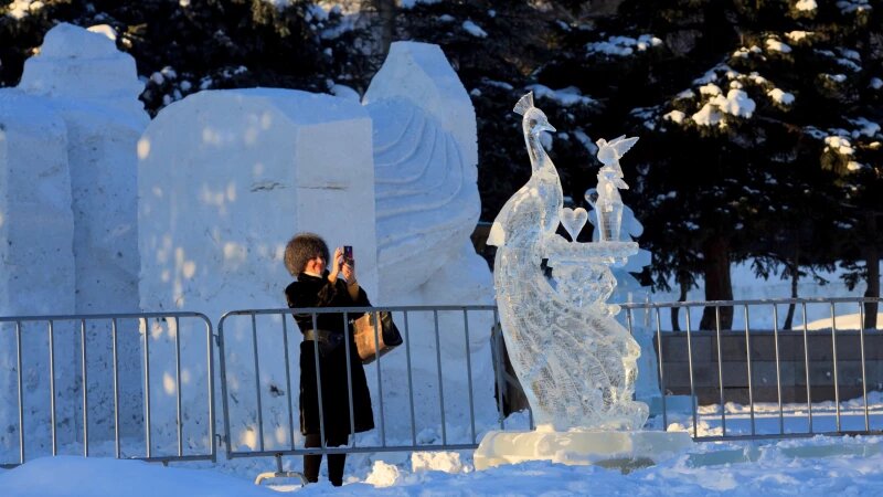     Ледовые скульптуры в Барнауле. Анна Зайкова, altapress.ru