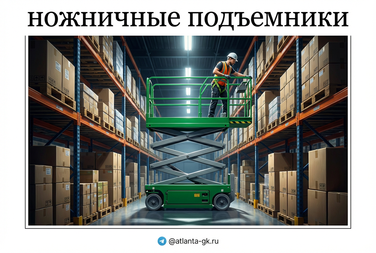    Как выбрать ножничный подъемник для складов с ограниченным пространством Atlanta-gk