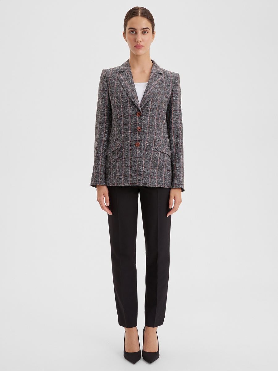 Пиджак: 8 990 руб. (старая цена: 9 890 руб.) Модель: 031221. Артикул ткани: СВ225
Состав: 67% вискоза, 30% полиэстер, 3% лайкра Подкладка:100% вискоза