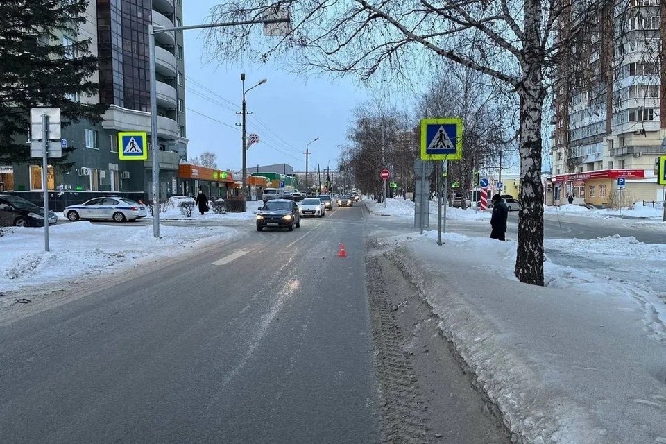    В Новосибирске на пешеходном переходе иномарка сбила ребенка. Фото: ГАИ Новосибирской области
