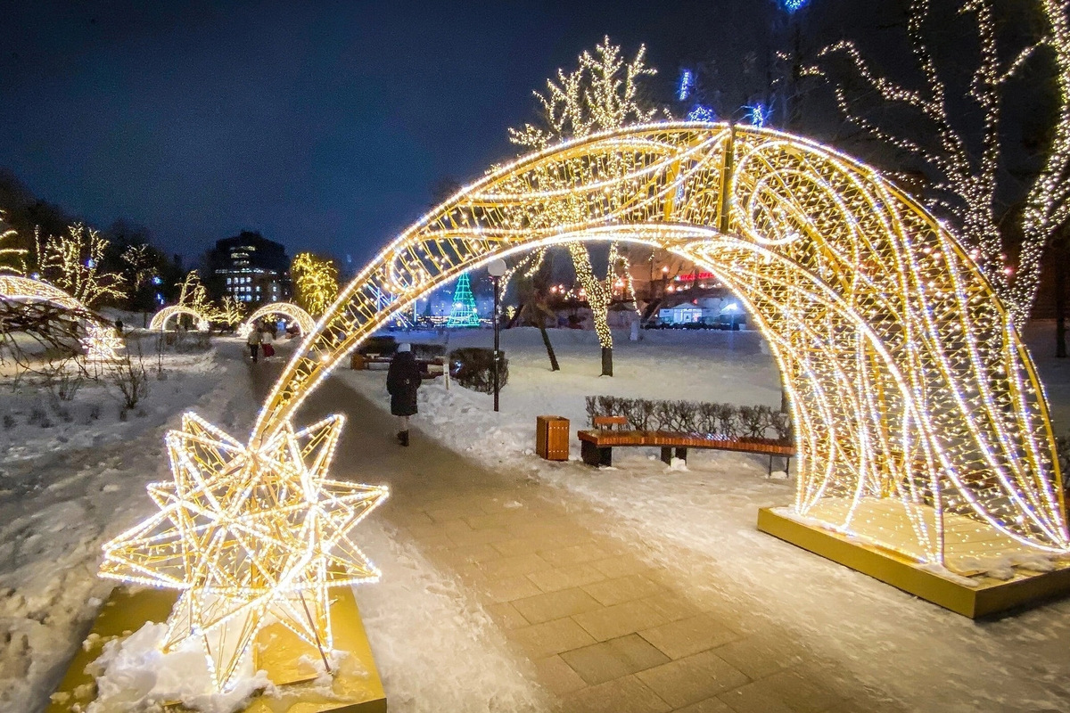 Центром народных гуляний станет Лыбедский бульвар. Фото: Новогодняя столица Рязань 2026