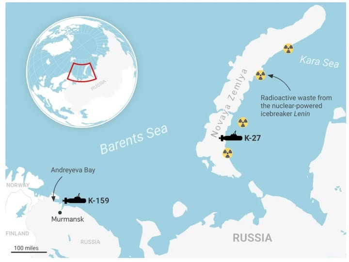Судно "Академик Иоффе" в ходе арктической экспедиции обнаружило в Баренцевом море неизвестное ранее захоронение радиоактивных отходов