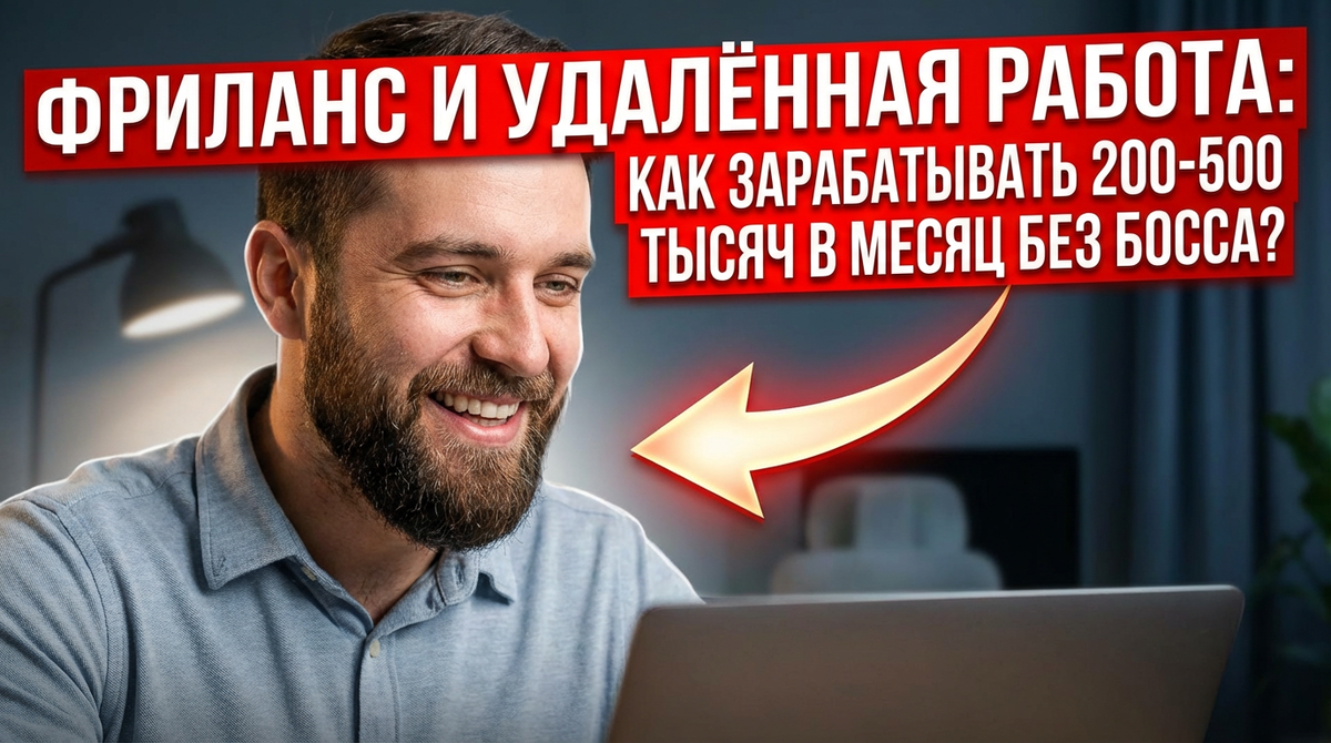 Фриланс и удалённая работа: как зарабатывать 200-500 тысяч в месяц без босса