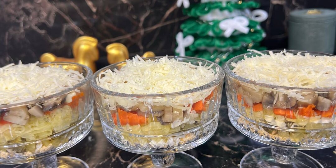 Салат с грибами на праздник и без повода