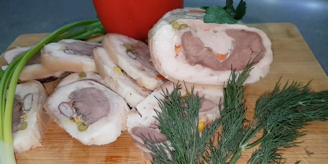 🍽️ Куриный рулет со свиным языком: изысканное блюдо для особого случая 🍽️ Домашние рецепты.