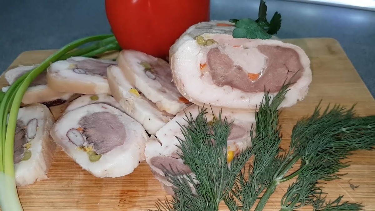 🍽️ Куриный рулет со свиным языком: изысканное блюдо для особого случая 🍽️