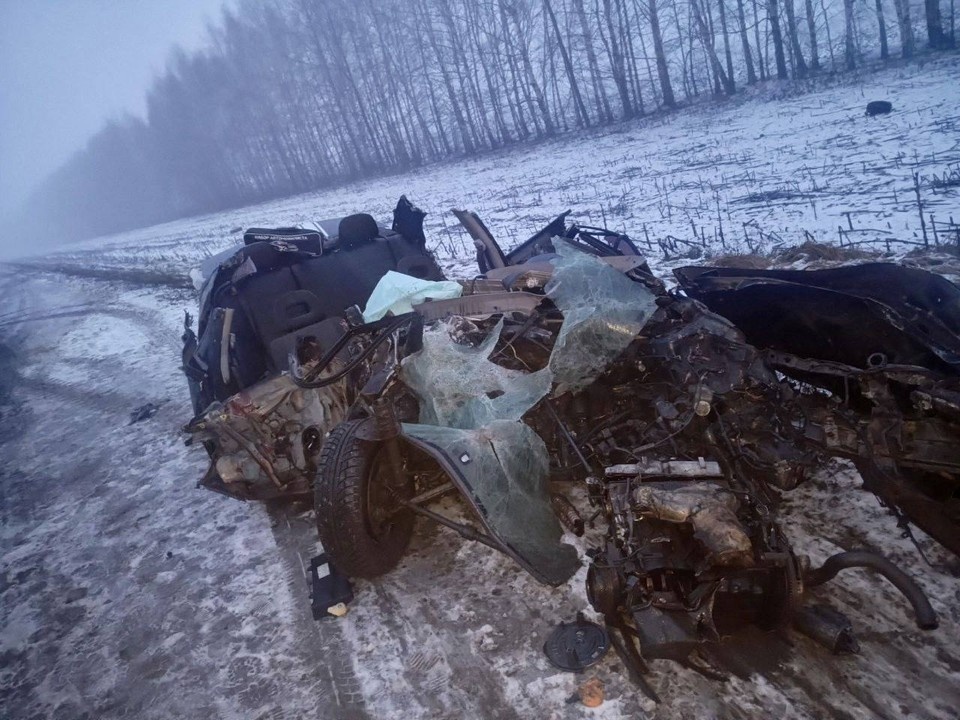    Два человека погибли в ДТП на трассе «Каспий» в Рязанской област. Фото: Госавтоинспекция Рязанской области.