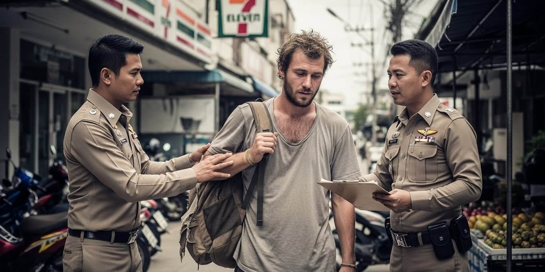 Полиция Паттайи спасла бездомного россиянина