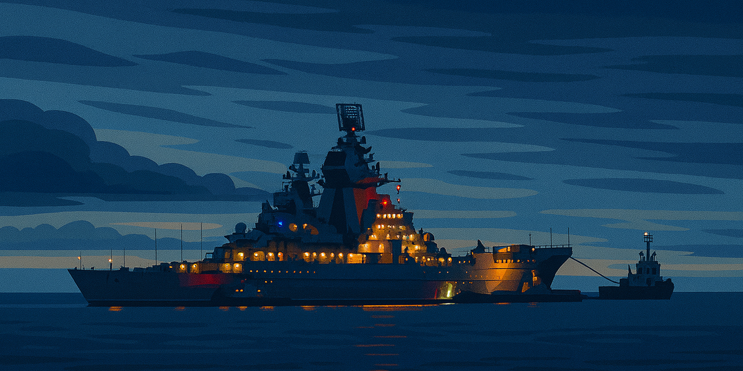 Новые фотографии модернизированного крейсера «Адмирал Нахимов» проекта 11442М