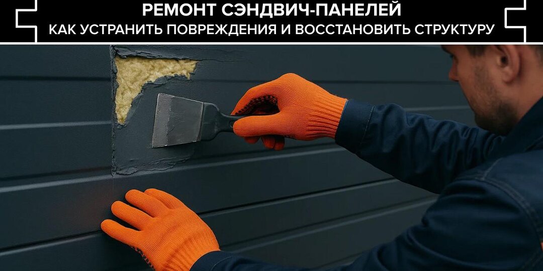 Ремонт сэндвич-панелей: как устранить повреждения и восстановить структуру