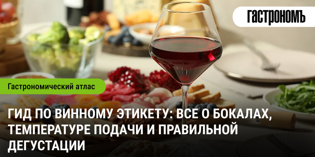 Гид по винному этикету: все о бокалах, температуре подачи и правильной дегустации