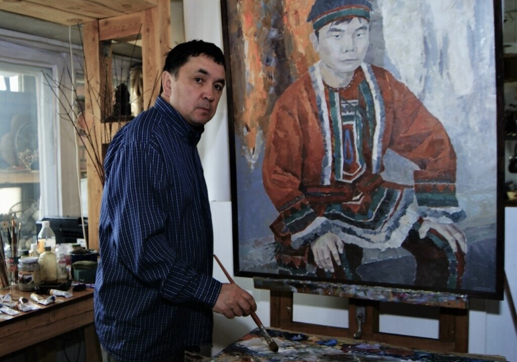 Эвенкийский эпос на холсте: выставка Сергея Писарева «Сияние Севера»
Фото: Иркутский областной краеведческий музей имени Н. Н. Муравьева-Амурского