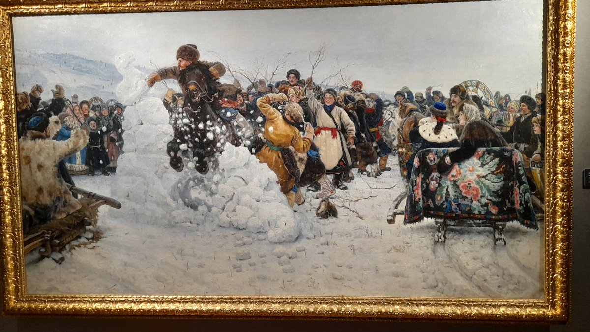 В. Суриков "Взятие снежного городка"