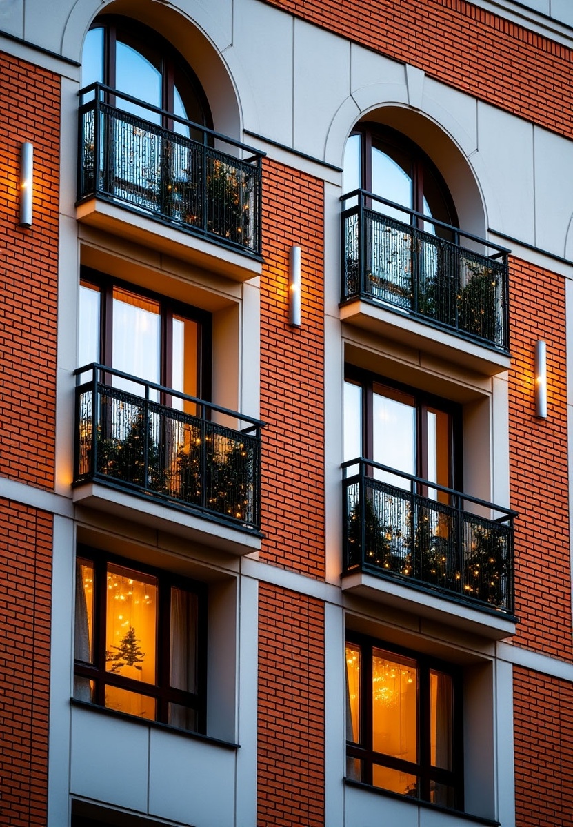 Французские балконы жилого комплекса «ВДК» «Гран-При» (2 этап). Декор создан с помощью ИИ
